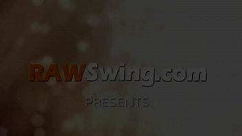 Hot and wild swinger party with an amateur newbie couple at the Swing House.