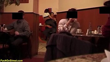 brutal anal sex in a public coffee shop