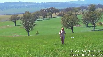 Wife Showing Her Naked Body In The Fields