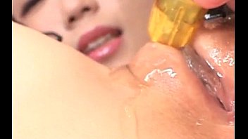 dripping wet asian peachy cunt toyed with vibrator in close up