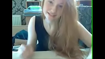 18 year old young girl shows how touches her pussy on a webcam