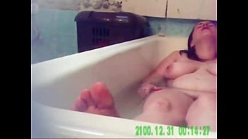 hidden cam my horny mum fingering in bath tube