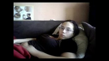 caught my young aunt masturbating in couch hidden cam