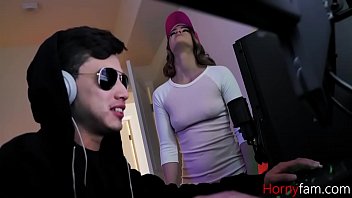 gamer brother fucks sister while he plays kenzie madison