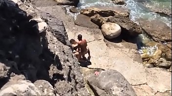 Italian Amateur Fucking Doggystyle by the sea