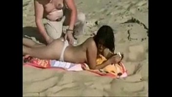 French Babe Fucked at Public Beach